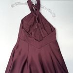 LIV FOSTER KNOTTED SATIN
GOWN Bordeaux dress size 4 Photo 2
