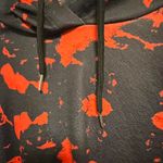 SheIn  Curve Red and Black Splatter Hoodie Photo 4