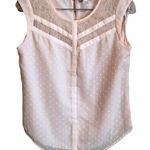 Candie's  Blush Pink Lace Heart Sleeveless‎ Blouse Photo 0