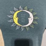 NIKXIE Los Angeles Women Dark Blue Bohemian Moon & Sun Hippie Cropped Top Sz XL Photo 1