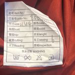 Long Sleeve Chiffon Rust Color V Photo 11