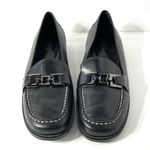 Franco Sarto Loafers Slip On Black Leather Shoes Size 11M Photo 3