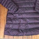 Lululemon athletica women’s Dark Purple long hooded Puffer Jacket Photo 7