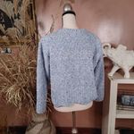 Jun & Ivy  Size Small S Light Blue Multi Colored Dots Knit Sweater Crew Kneck T Photo 2