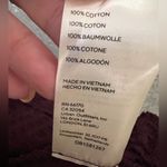 Free People  Juicy Deep Wine Waffle Knit Cowl Neck Oversized Sweater Small NWT Photo 8