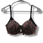 Victoria's Secret Black Pink Oil Snakeskin Print Push-Up Bra Sz 32D Photo 2