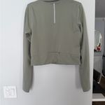 Yogalicious  Sage Green Quarter-Zip Sweatshirt Photo 3