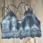Le Miel LA MIEL Gray Tie Dye Crochet Bralette Photo 0