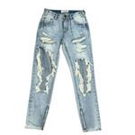 One Teaspoon  Distressed Ankle Length Blue Jeans(Size 26) Photo 1
