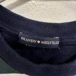 Brandy Melville  crop top! striped blue and green crop top size small Photo 1