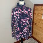 Columbia  Glacial IV Print Half Zip Pullover Dark Nocturnal Dotty Floral XL Photo 1
