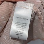 By Together Womens Balloon Sleeve Polka Dot Button Front Sheer Blouse Pink Small Photo 5