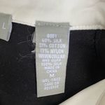 Kate Hill  Black V-Neck Silk Blend Knit Sweater Shirt size M Photo 4