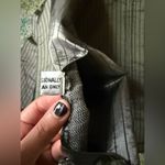 Vintage Cassidy silk pinstripe cropped button bolero jacket, size
6 Black Photo 11