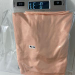 EUC women’s orange peach elastic waist silky smooth skirt summer lightweight S Photo 3