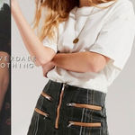 Urban Outfitters  BDG Mini Skirt Stiped Zippers Accents Riverdale Women Size‎ XS Photo 0