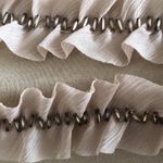 Ann Taylor ruffle decorations with gold bead t short Photo 1