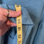 Womens Pant Romper Jumper Blue Green Loose Wideleg Leg OFF SHOULDER Pockets XL Photo 9