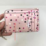 Kate Spade Medium L-Zip Card Holder Staci Festive Confetti Polka Dots Pink Photo 3