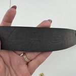 Talbots Size M Belt Leather Black Brass Buckle Timeless Adjustable Versatile Photo 9