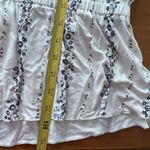 Eyeshadow Women's White Floral Crewneck 3/4 Sleeve Peplum Top Size Large Photo 5