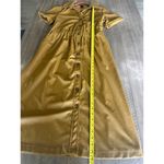 Who What Wear  Faux Leather Camel Button Down Midi Dress Women’s size Small Photo 10