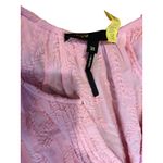 Maje  Rybiza Ruffled Pink Embroidered Boho Romantic Dress Women's Size SMALL Photo 3