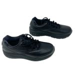 Brooks Addiction Walker Size 8.5 Narrow 2A Sneakers Laced Up Black Comfortable Photo 2