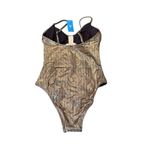 Cupshe  Women's Gold Ruched One Piece Swimsuit Size M Photo 5