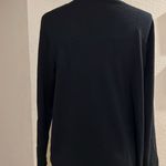 Soft Surroundings  sweater with pearl detailing on sleeves womens size PM Photo 4