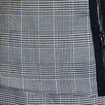 Blush Plaid Mini Skirt with Side Zipper and Zipper Details Photo 2