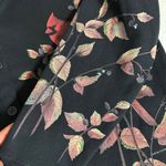 New with tags VTG Deadstock Artisans Inc. Black Cardinal Leaves Cardigan Sweater Size L Photo 10