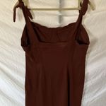 Free People : Terracotta Corduroy style Tie Straps Dress- Soft Photo 0