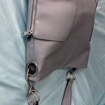 Pebbled Leather Soft Blue Gray bag. Luxury bag Photo 6