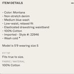 One Teaspoon  Revolve Denim Drawstring Montana Shabbies Light Wash XS Photo 4