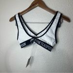 One Teaspoon  White Black V-neck Bralette NEW Extra Extra Small XXS Photo 4