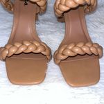 Soda  Found Camel Brown Braided Strap Heel Sandals 8.5 New NIB Photo 3