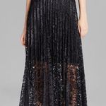 Free People πHPπ Black Pleated Maxi Lace Skirt Photo 0