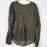 Veronica Beard Lowell Token Print Pattern Semi Sheer Lightweight Chiffon Blouse Photo 3