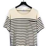 LA LIGNE Edie Cotton Dress Striped Cream Black L Size L Photo 1