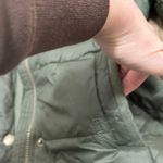 Barbour  Olive Puffer Jacket with Faux Fur Trim Photo 3