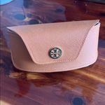 Tory Burch  Silver Sunglasses with Orange Case Photo 6