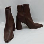 Steven By Steve Madden  Tomas Ankle Boots Womens 6.5 Brown Vegan Leather Shoe Photo 2