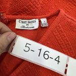 Shoshanna C'est Nous by Dress Womens Small Red Textured Fit Flare Sleeveless Photo 2