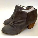 Report Scrunch Heeled Booties Boots Gray Brown Size 6.5 NEW Photo 0