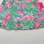 Lilly Pulitzer Zadora High Rise Skort Amalfi Pink M Leaf It Wild NWT Photo 4