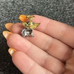 Vintage Camco Dog Angel Gold Tone Halo Wings Lapel Pin Signed Small Photo 2