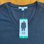 fever women's rib v neck sweater black, Black Size XL Photo 7