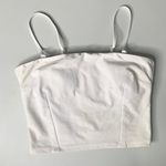 Alo Yoga Alo Medium Bandeau Cami Top White FLAWED Yellow Stains Photo 0