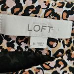 Loft  Animal Print Leopard Cheetah Shift Dress Womens Size M Long Sleeve Tan Photo 6